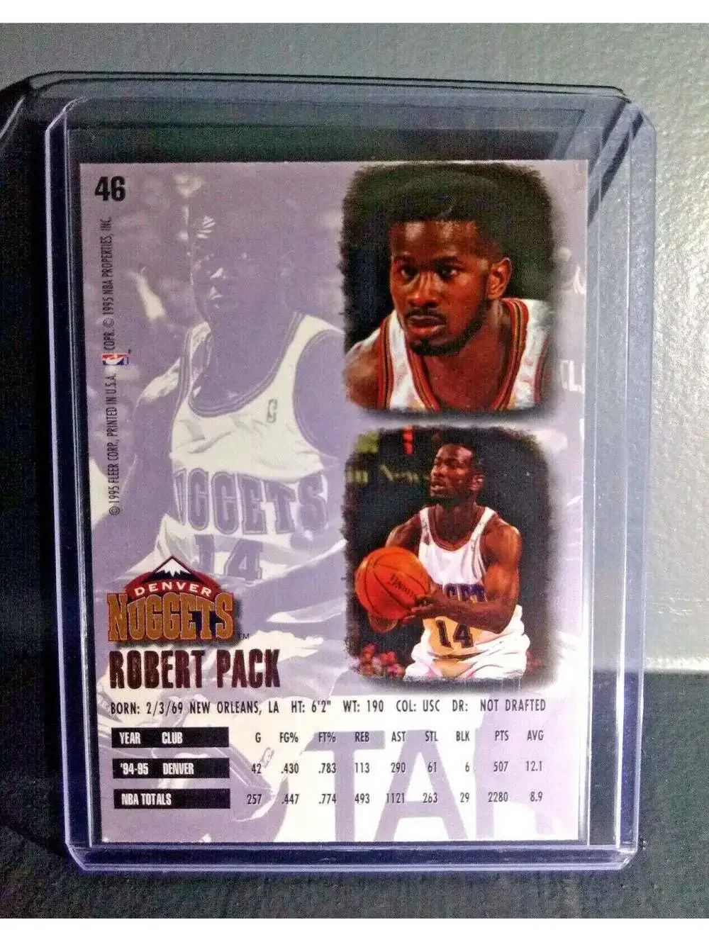 1995-96 Robert Pack Fleer Ultra #46 Basketball Card